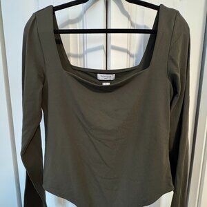 Aritzia Original Contour Squareneck Bodysuit